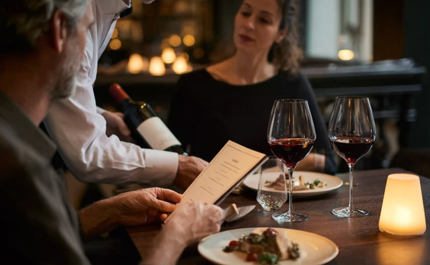 Wie man beim Bestellen von Wein in einem Restaurant keinen Fehler macht