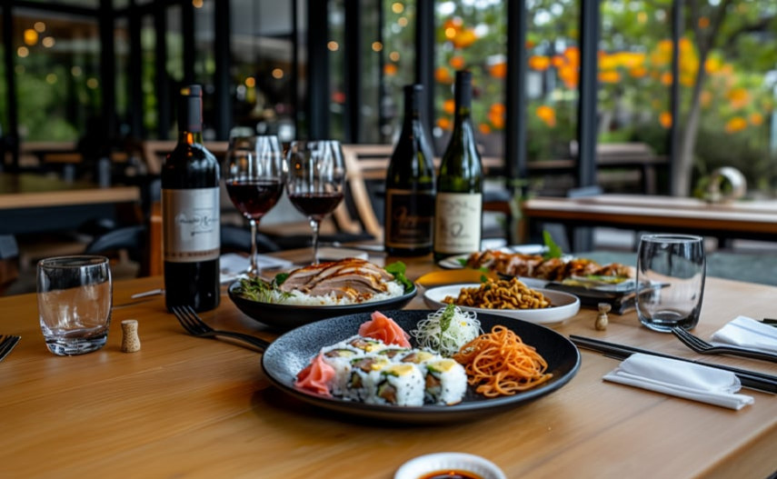 Wein und... Asiatische Küche